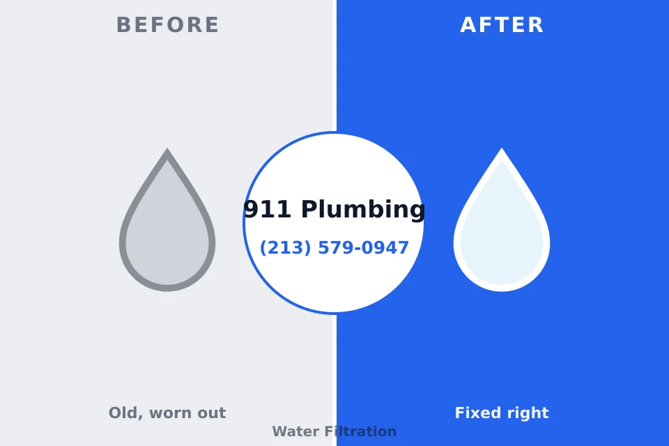 Before and after: plumbing repair St. Clairsville, OH